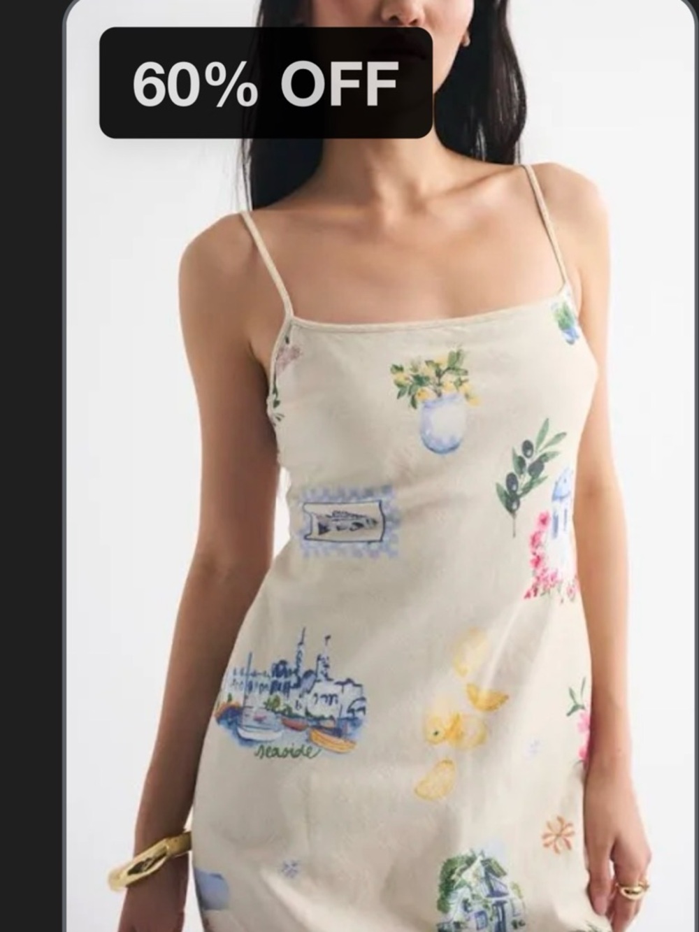 NWT A&F Julia Slip Linen-Blend Midi Dress size Small